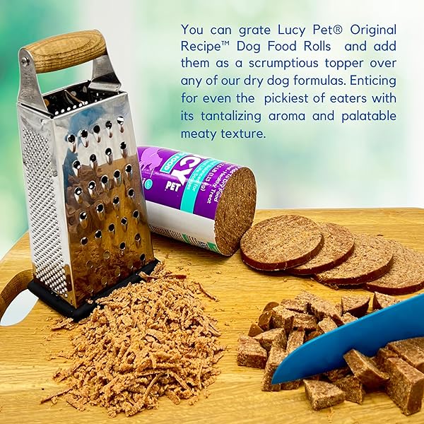LUCY PET PRODUCTS CHICKEN FORMULA DOG FOOD ROLL 2.5 LB, MEATY, SEMI-MOIST DOG FOOD (100600074), (PACK OF 1)