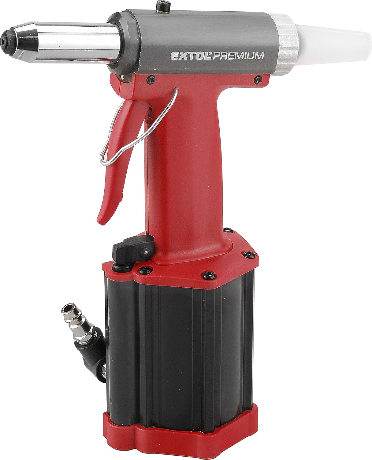 Extol Premium Compressed Air Rivet Gun AR 740 for Rivets with Oil Cooling and Flexible Connection Valve for Rivets 2.4 - Image 3