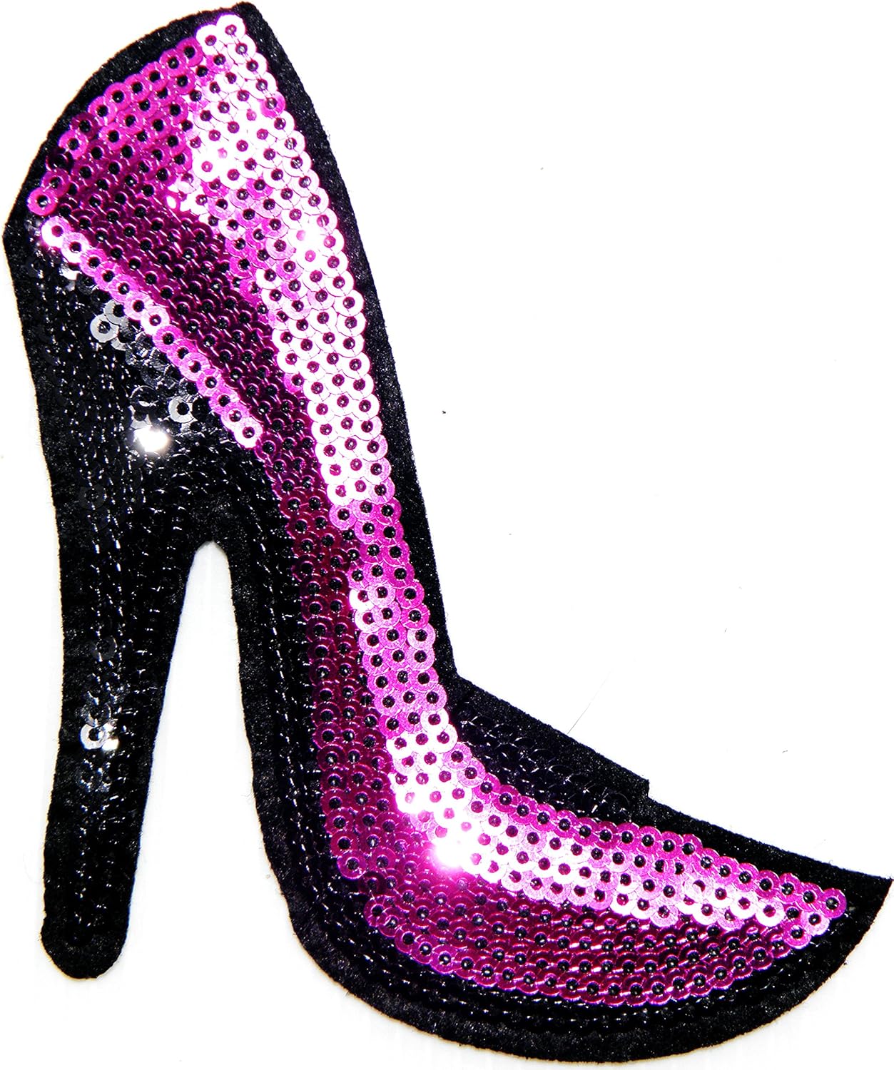 pink sequin heels