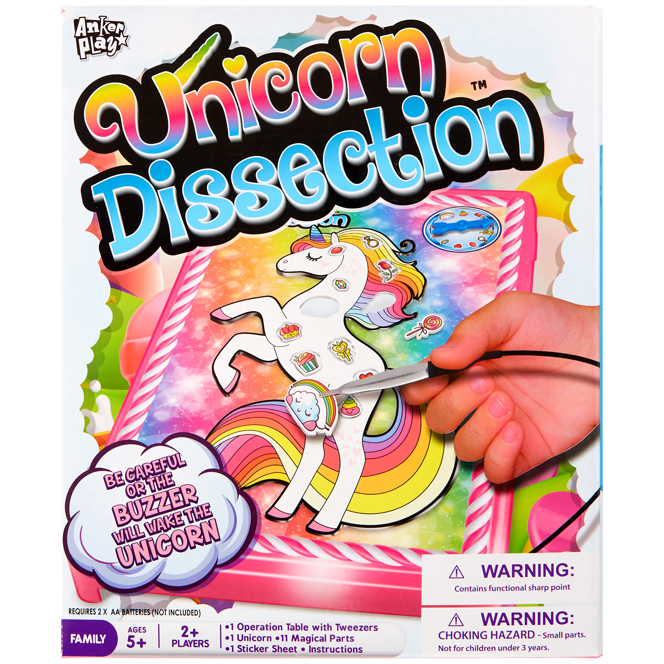 Photo 1 of Play 2 Play Unicorn Dissection - Kid's Unicorn Dissection Game Set - Children's Electronic Dissection Kit - Includes 11 Parts - Hearts, Rainbows, Cupcakes & More! - Great for Ages 5+