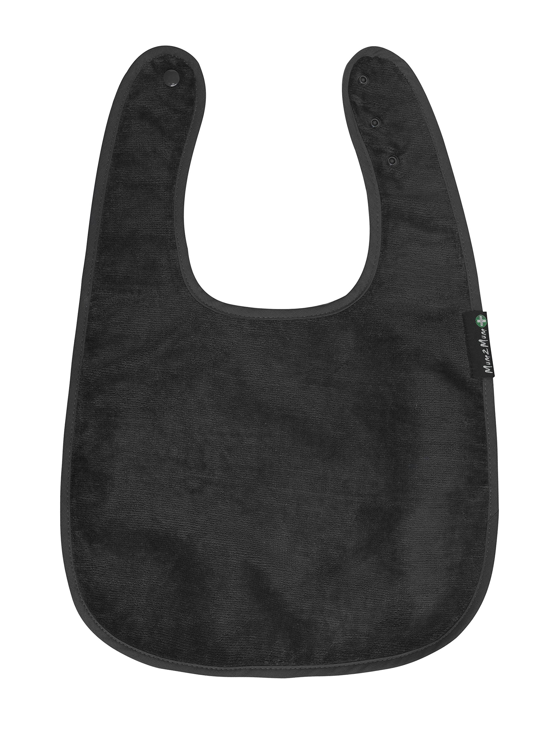 Mum 2 Mum PLUS Adult / Special Needs Back Opening Feeding Apron in Black