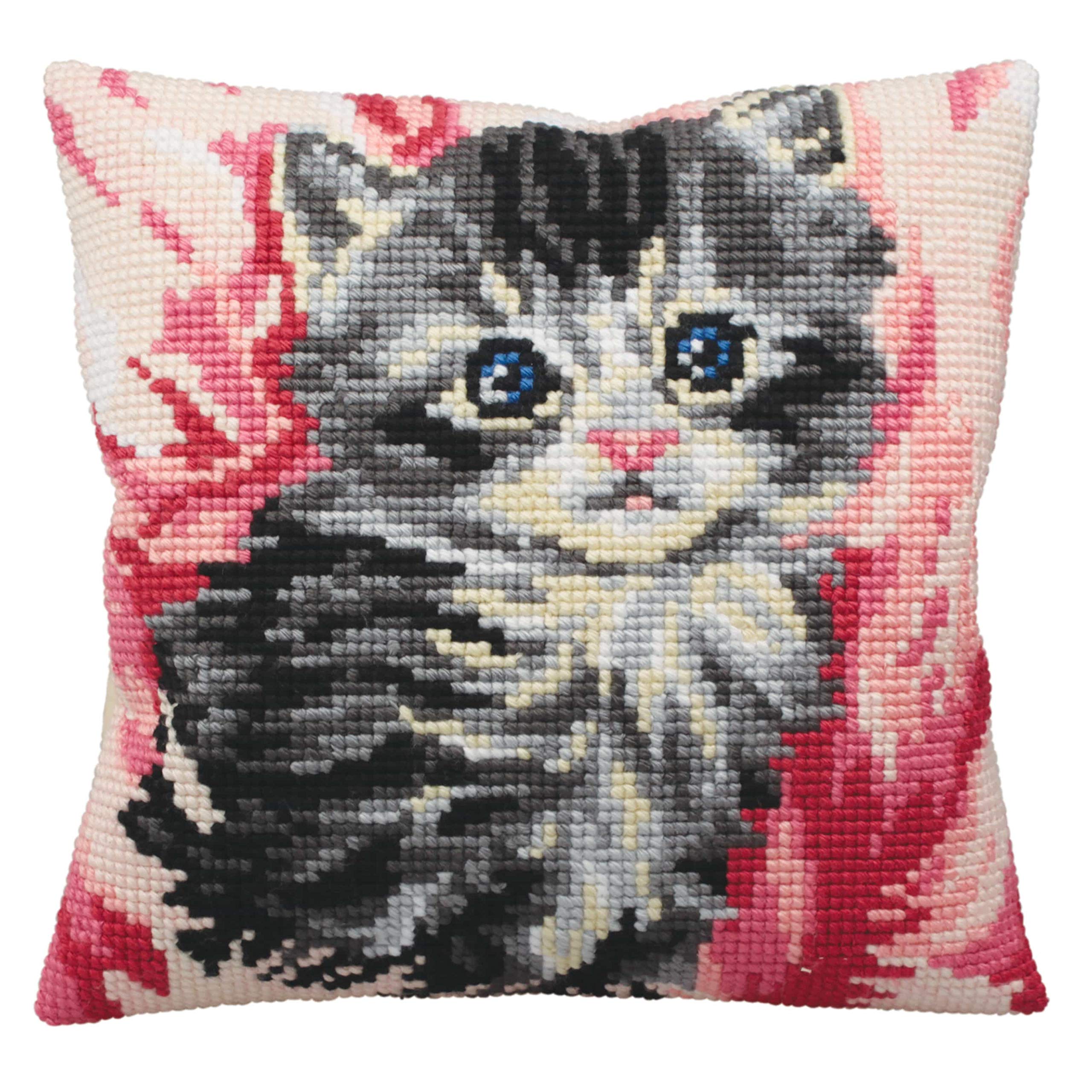 Collection d'Art Cross Stitch Cushion: Mistigri