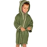 Warm Cuddles Premium Soft Toddler Bathrobe - Rayon from Bamboo Toddler Robe with Hood - Kids Boys & Girls Robe