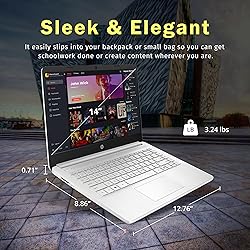HP Stream 14" HD BrightView Laptop, Intel Celeron