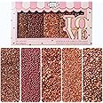 Confect Metallic Sprinkles Mix –Edible Pearl Dragees in Copper, Bronze & Rose Gold – Jimmies & Sparkling Sugar – Elegant Sprinkles for Cake & Cupcake Decorating- Vegan, Gluten-Free, Nut-Free, Soy-Free, Dairy-Free, Palm Oil-Free- 5 Oz