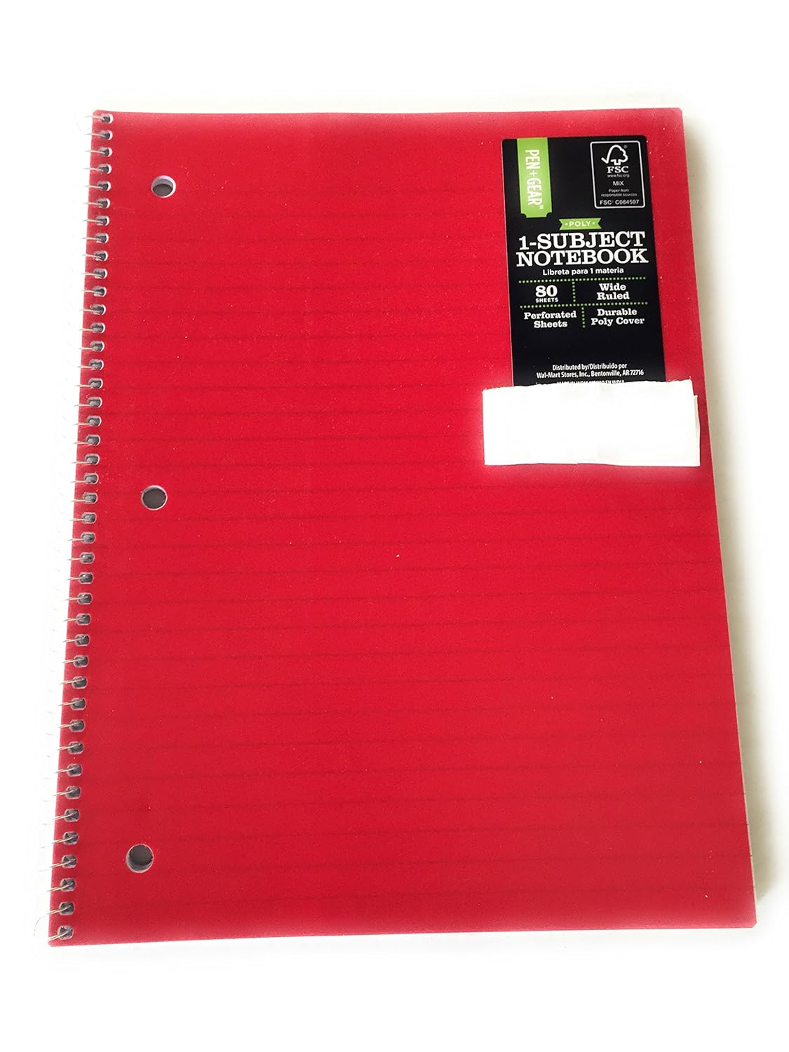 Wide Ruled Pack Of 3 80ct Pen Gear Poly Notebook Office Products Reading Writing Materials Florent Dejardin Fr