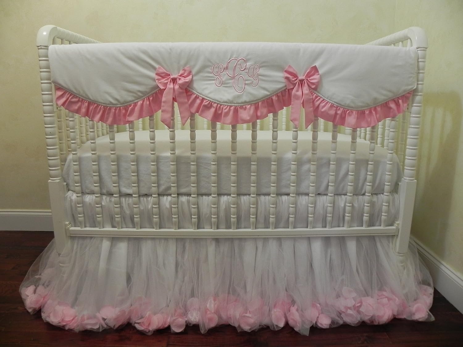 light pink baby bedding