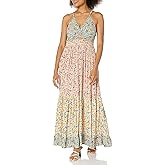 Angie Womens Angie Women's Peekaboo Tiered Maxi Dress
