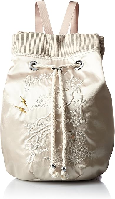 Amazon キャセリーニ スカジャン刺繍リュック 25 2267 アイボリー Casselini キャセリーニ レディース