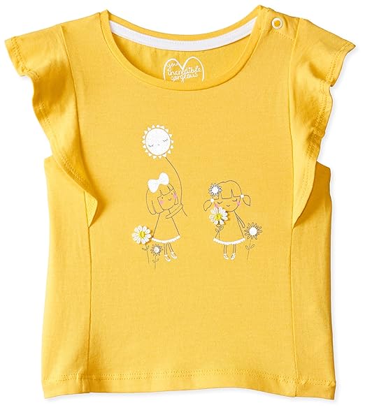 Baby Girls Plain Regular Fit T-Shirt