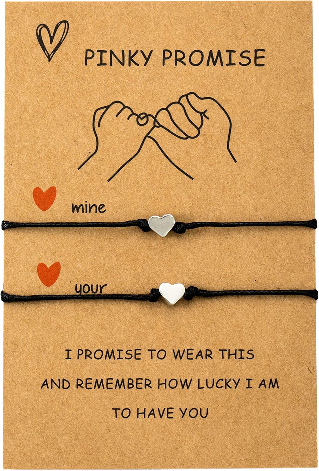 Pinky Promise Friendship Bracelet for Best Friends, Loves or Couples 2