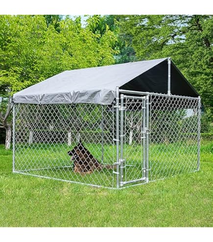 Outdoor Kennel Magic Union Large Dog Kennel With Rotating Feeder