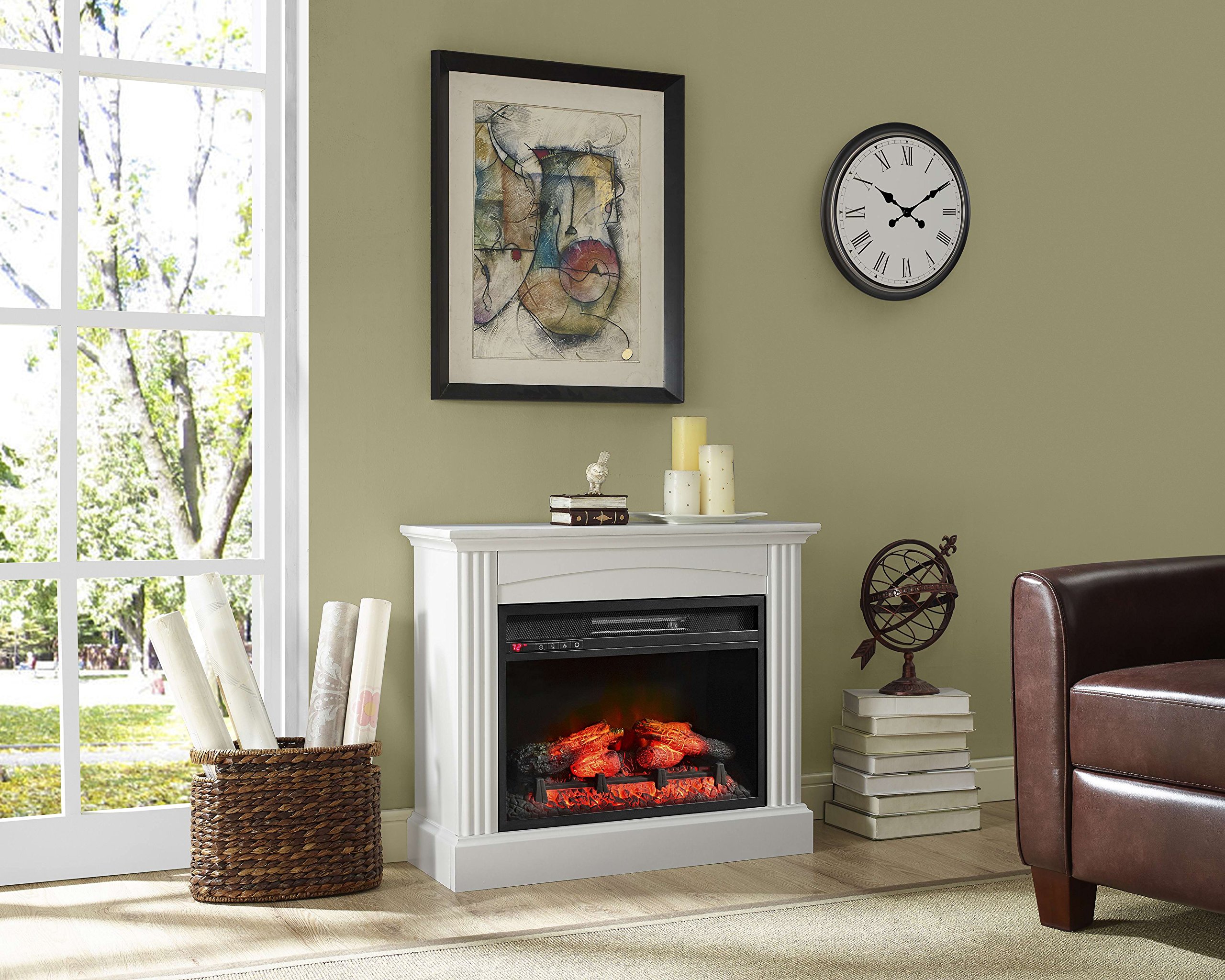 Whalen Furniture Fully Assembled Chesapeake 32" Mantel Electric