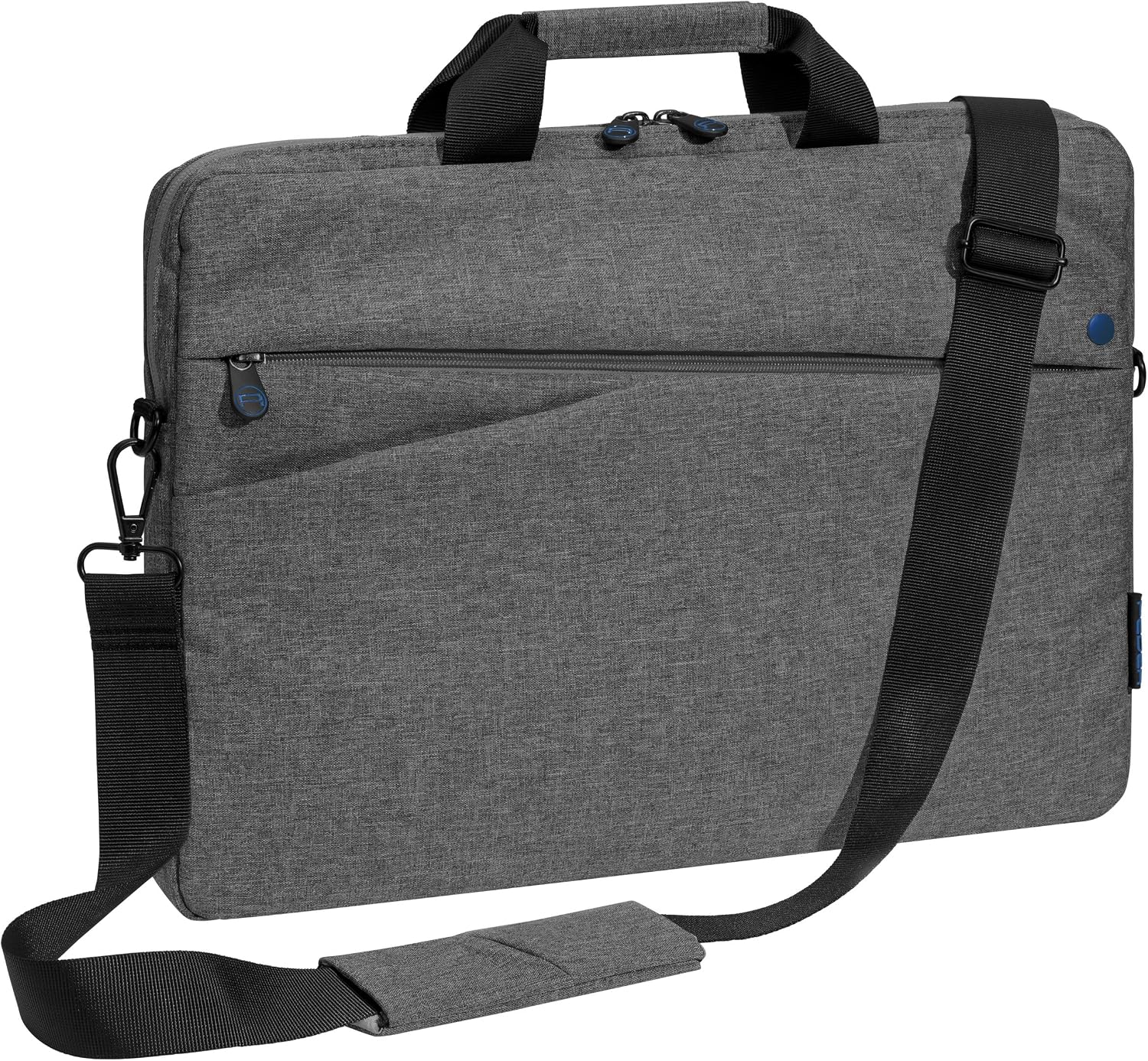Pedea Laptop Bag Fashion Notebook Bag up to 17.3 Inches (43.9 cm) Shoulder Bag with Shoulder Strap Grey/Blue