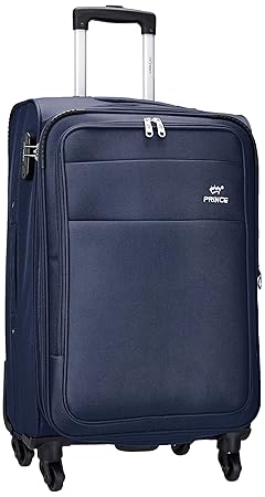 Princeware Bonn Polyester 78 cms Navy Blue Softsided Check-in Luggage (6734 -BL)