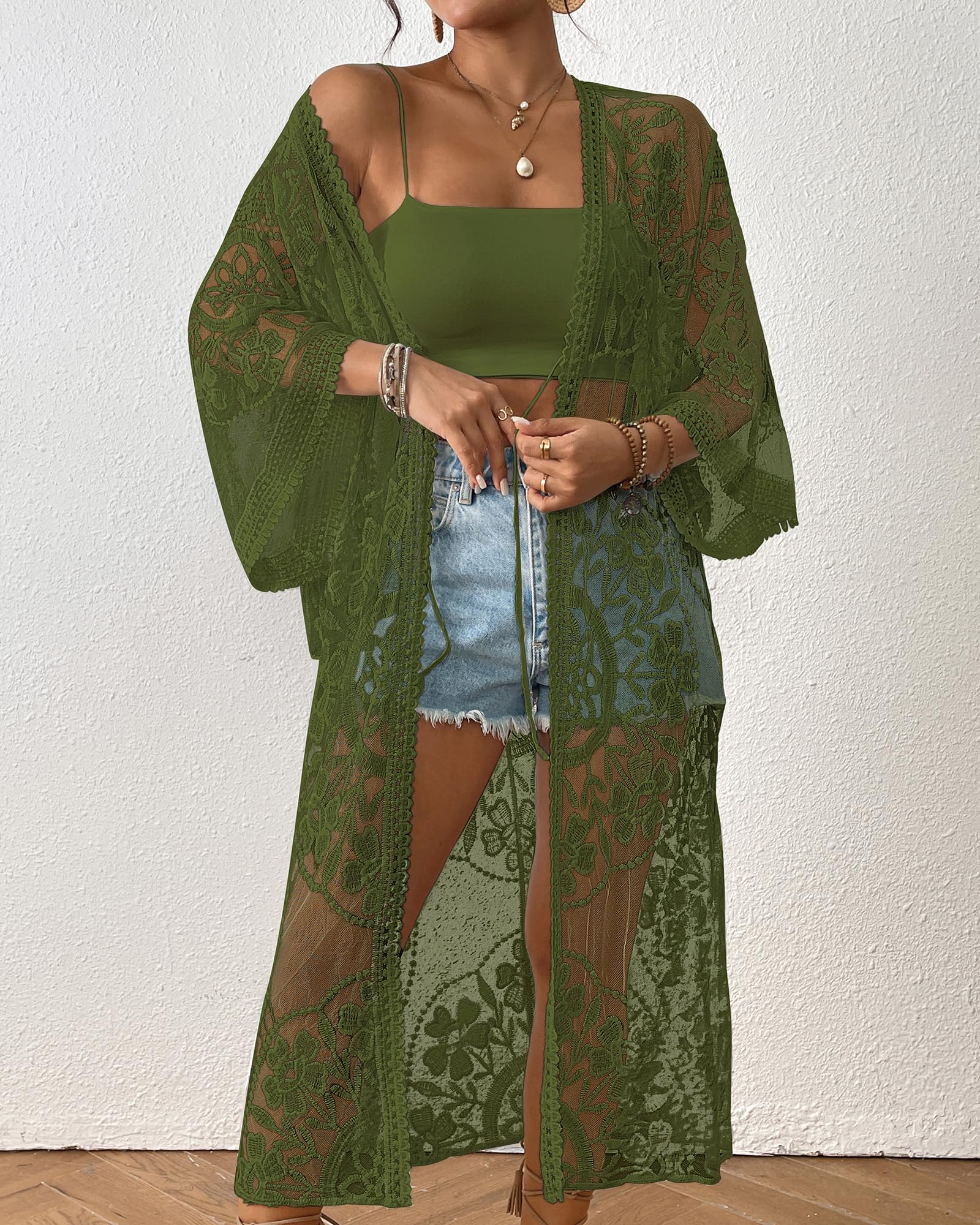 Lace Kimono Cover Up