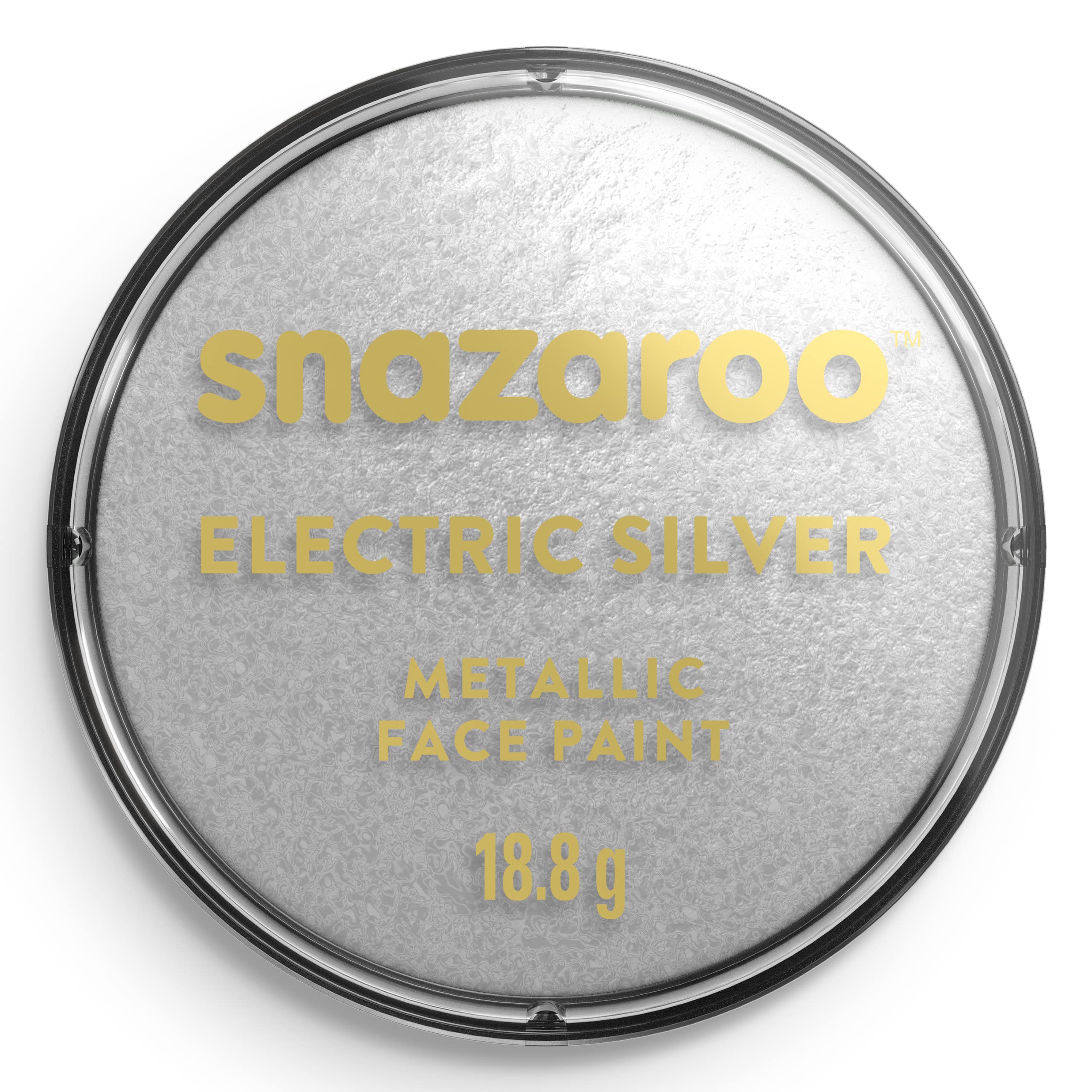 Snazaroo 1118766 Silver Make-Up (18 ml) -Metallic Face Paint, Perfect for Parties, Cosplay, Animals Events, Carnival, Halloween — image 1