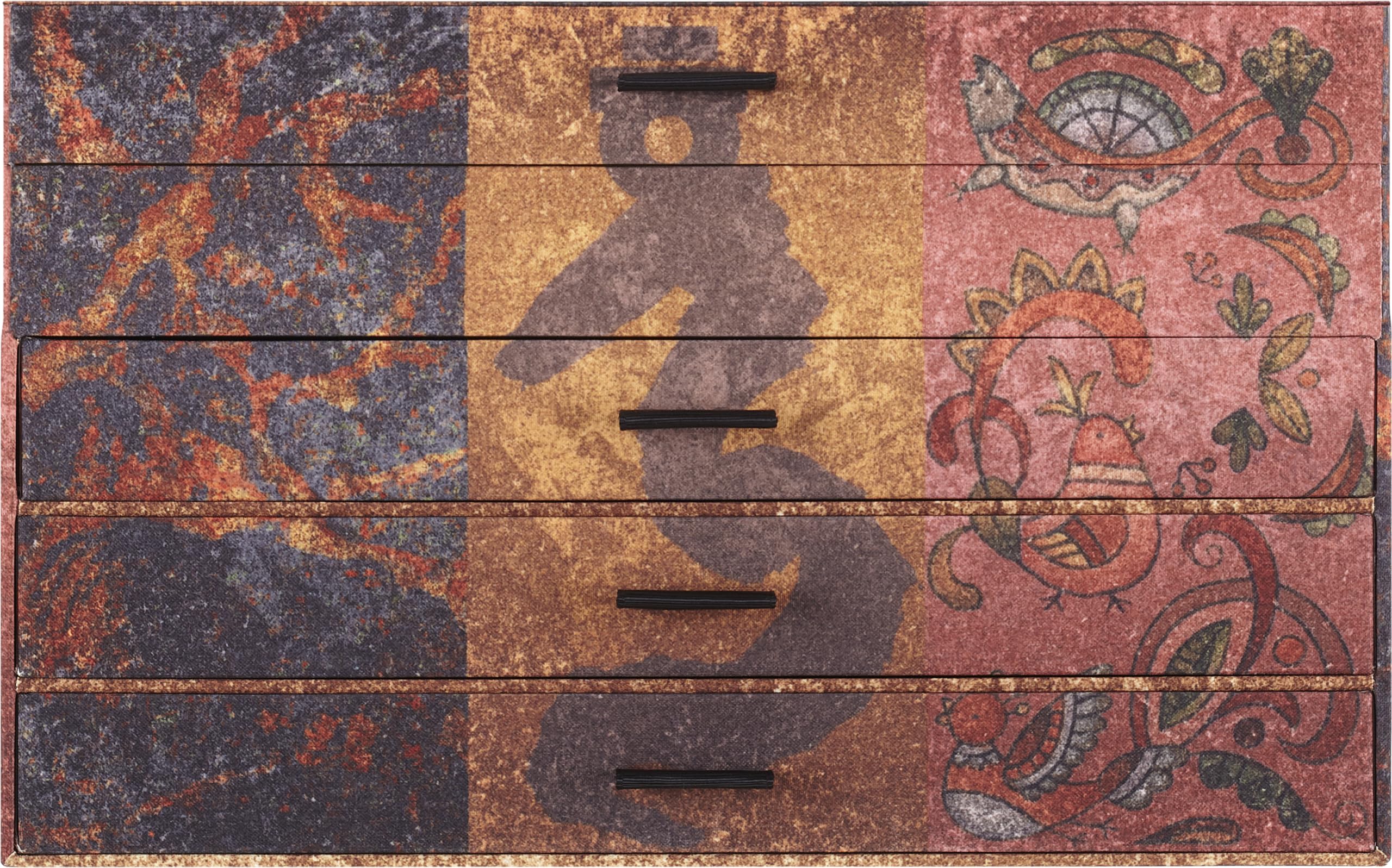 Moleskine Asian Collection 2024 Collector's Box, 3 Limited Edition Notebooks, Ruled Layout, Hardcover with Designs by Momoko Sakura, Zeng Fanzhi, and Ahn Sang Soo, and a 90x90 Scarf in a Reusable Box