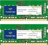 Timetec 16GB DDR4 SODIMM Kit 2x8GB 2666MHz PC4-2666V Laptop RAM 1.2V CL19