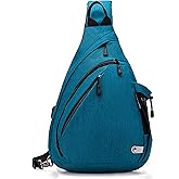 TurnWay Water-Proof Sling bag/Crossbody Backpack/Shoulder Bag with USB Charging Port for Travel, Hiking, Cycling, Camping