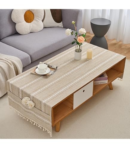 Amazon.com: Qiden Coffee Table Cloth, Coffee Table Cover with