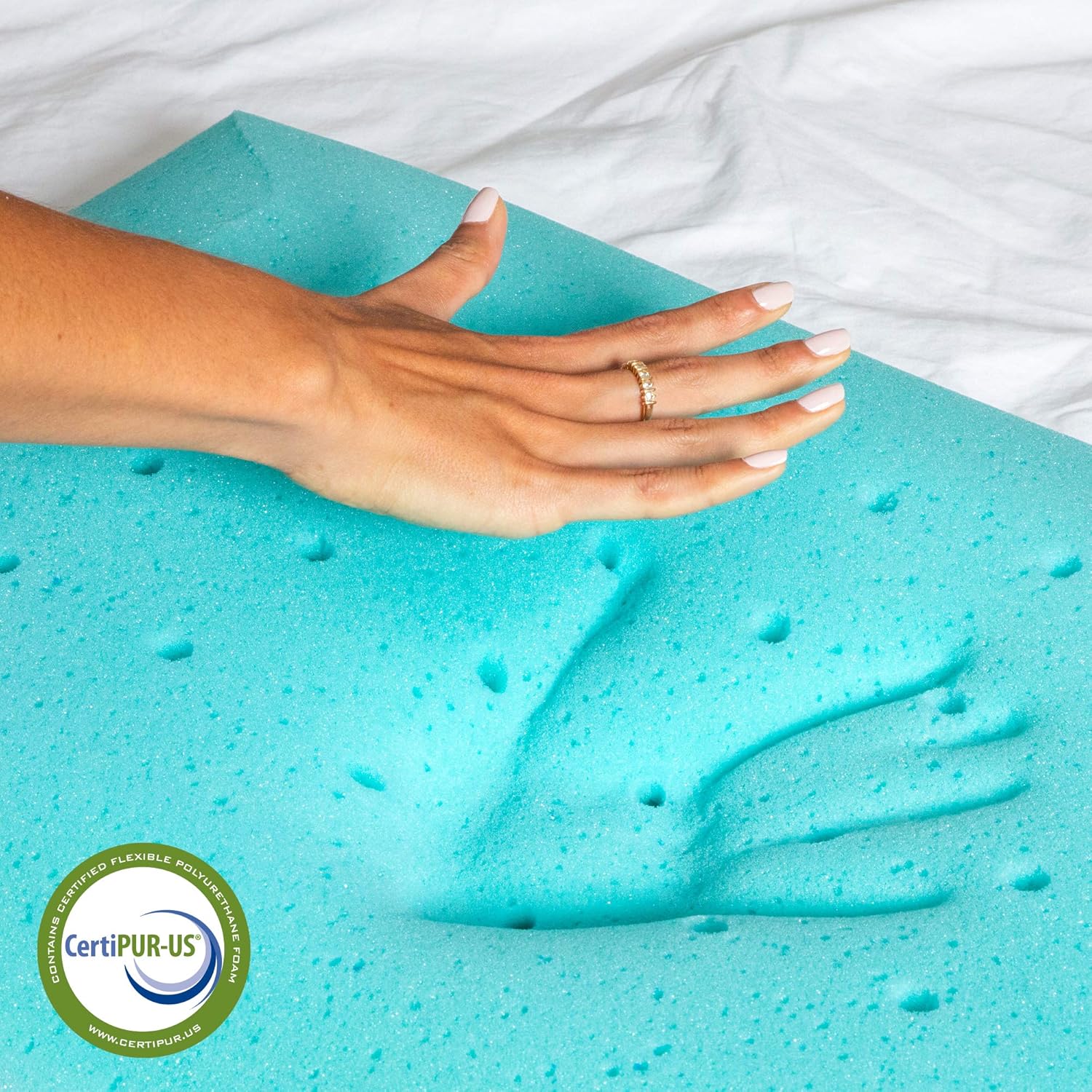 BLISSBURY Thin 2.6" Stomach Sleeping Memory Foam Pillow. Slim, Flat, Cooling Sleep for Belly or Back with Soft Bamboo Washable Cover, Neck and Head Support for Men and Women Bedding Accessories: Home & Kitchen