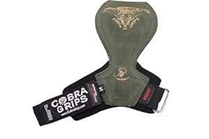 GRIP POWER PADS 2018 Cobra Grips FLEX MODEL Weight Lifting Gloves Heavy Duty Straps Alternative Power Lifting Hooks for Deadlifts with Padded Wrist Wrap Support Bodybuilding