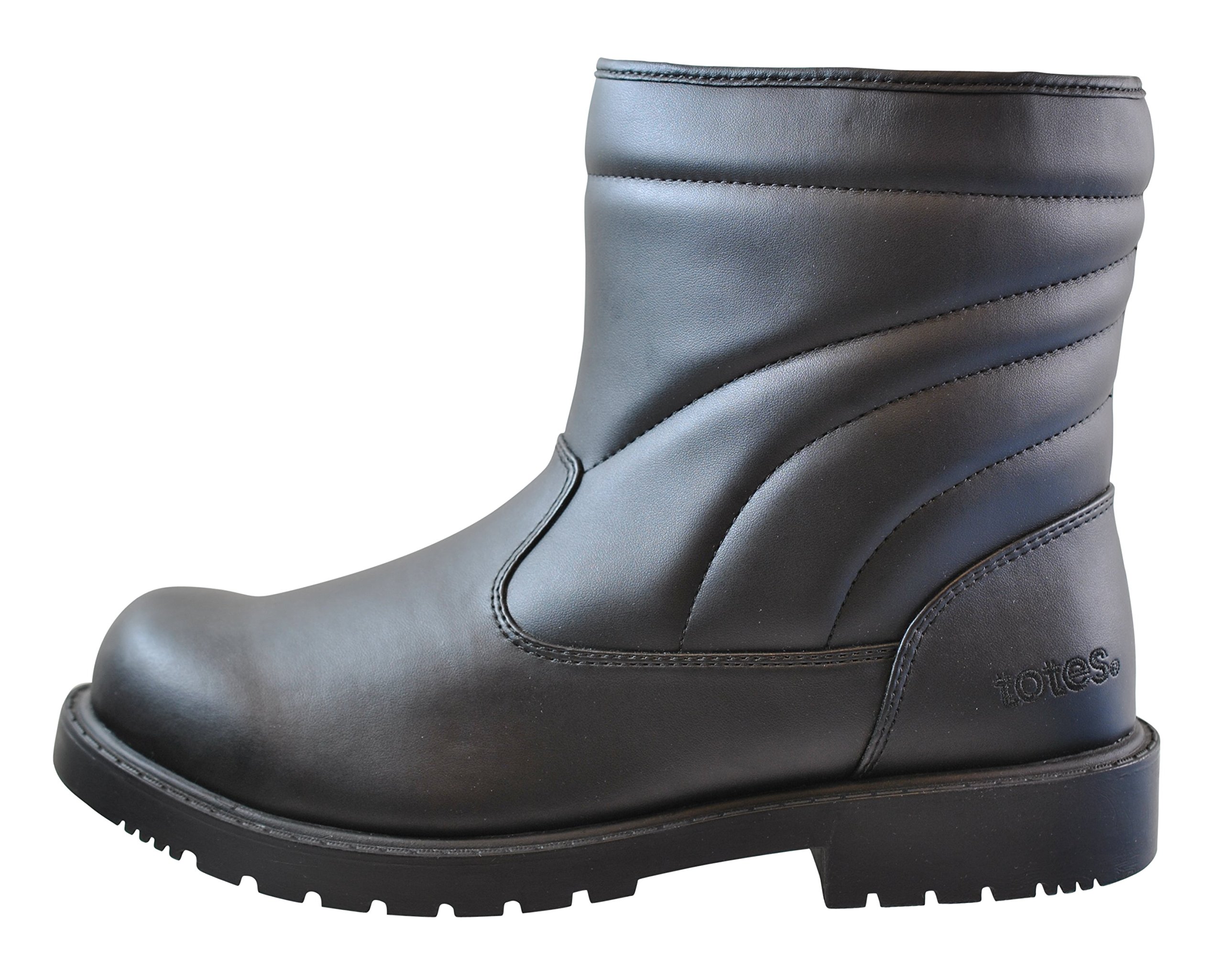 totes men's state waterproof side zip snow boot