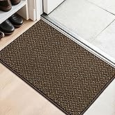 COSY HOMEER-Door-Mat 20" x 32" Non Slip Absorbent Entryway Rugs Dirt Trapper Doormats Washable Entrance Mats Low Pile Welcome Floor Mat for Front Back Door and Entry Mats,Brown