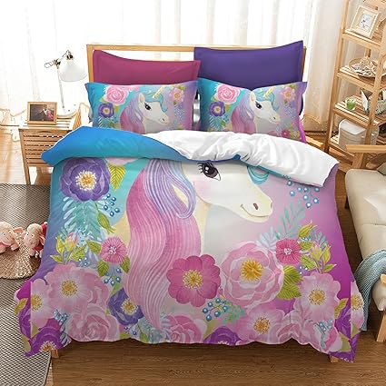 unicorn bed sheets twin