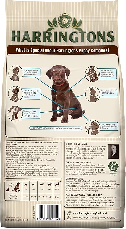 harringtons puppy feeding guide