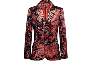 YUANLU Kids Suits Blazer Homecoming Dresses Jackets for Boys Jacket Floral Velvet Boy Winter Coat
