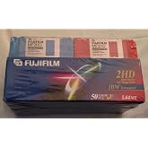 FujiFilm MF2HD Formatted 3.5" Floppy Disk IBM Formatted 1.44 MB 50 Color Pcs.