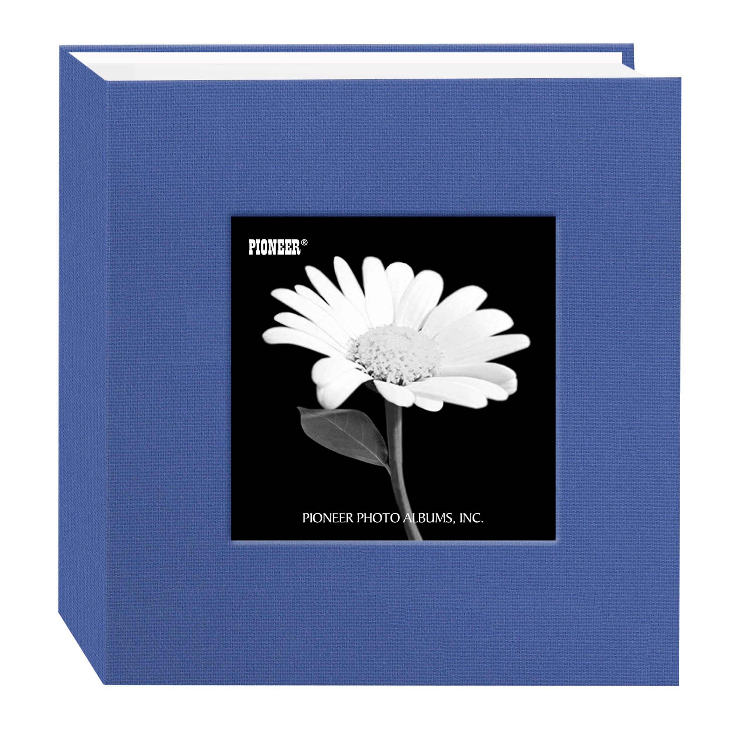 Pioneer 100 Pocket Fabric Frame Cover Photo Album, Sky Blue