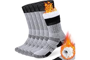 COZIA Merino Wool Socks for Men and Women Warm thermal Boot Hiking Socks 3 Pairs