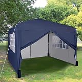 Mcc Direct Pop-up Gazebo 3m x 3m with Sides 4 Weight Bags Waterproof Canopy view 1
