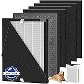 RONGJU 2 Pack KJ190L Replacement Filter Compatible with Mooka KJ190L Air Purifi-er, Washable HEPA Filter for Mooka KJ190L Filter, 4 Pack Pre Filter