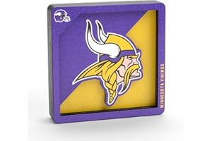 YouTheFan NFL Minnesota Vikings 3D Logo Series Magnets