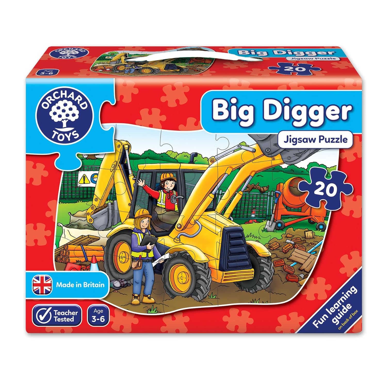 Jigsaw Puzzles for Kids Orchard Toys Big Digger Floor Puzzle Fun Transport Theme eBay