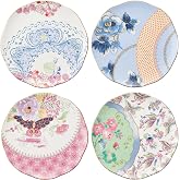 Wedgwood Butterfly Bloom Plates, Set of 4