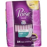 Poise Incontinence Ultra Thins Light Absorbency, 24 Count