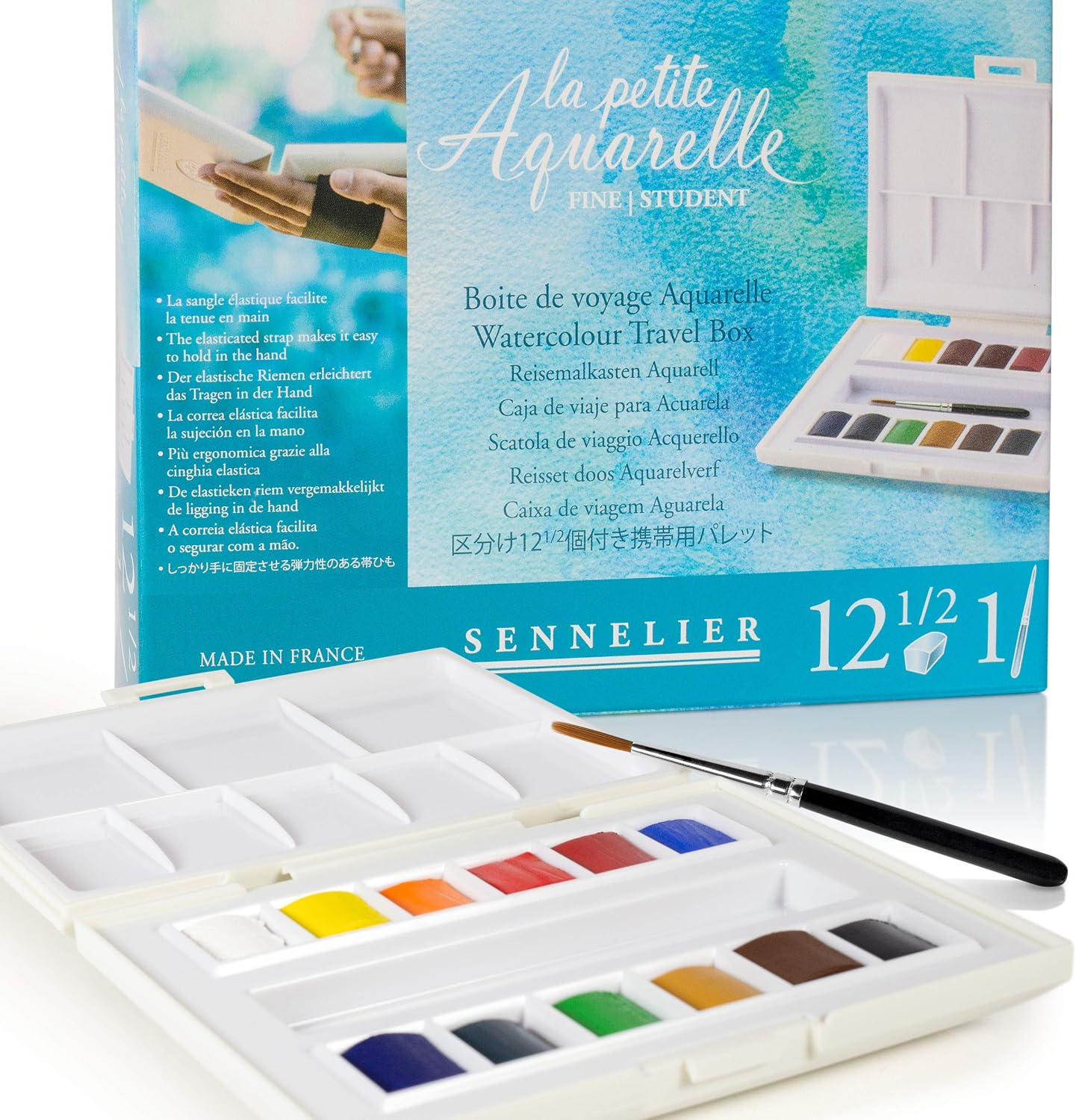 Sennelier La Petite Aquarelle 12 Half Cells 10-131680-00 multi-coloured 1 Stück (1er Pack), multicoloured - Image 4