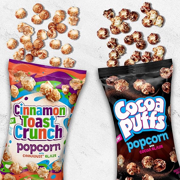 CINNAMON TOAST CRUNCH POPCORN SNACK, CINNADUST GLAZE, 7 OZ