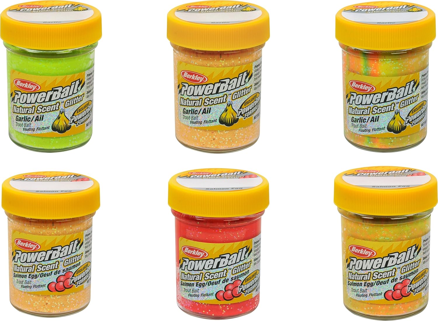 Garlic Peach Salmon Powerbait Berkley PowerBait Natural Scent