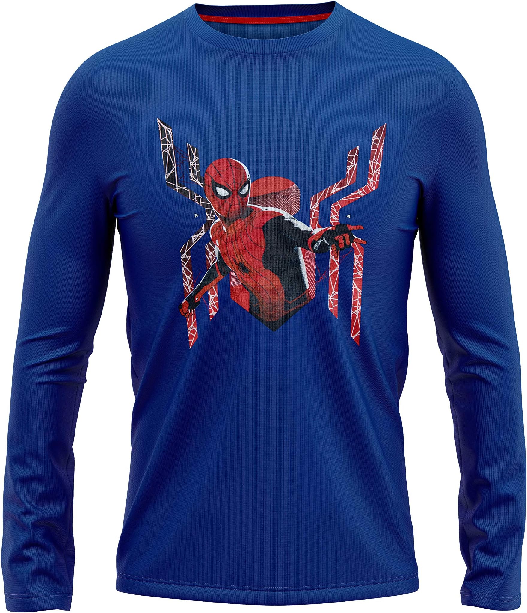 Spiderman Full Sleeves T-Shirt - Far from Home Logo (Royal Blue)