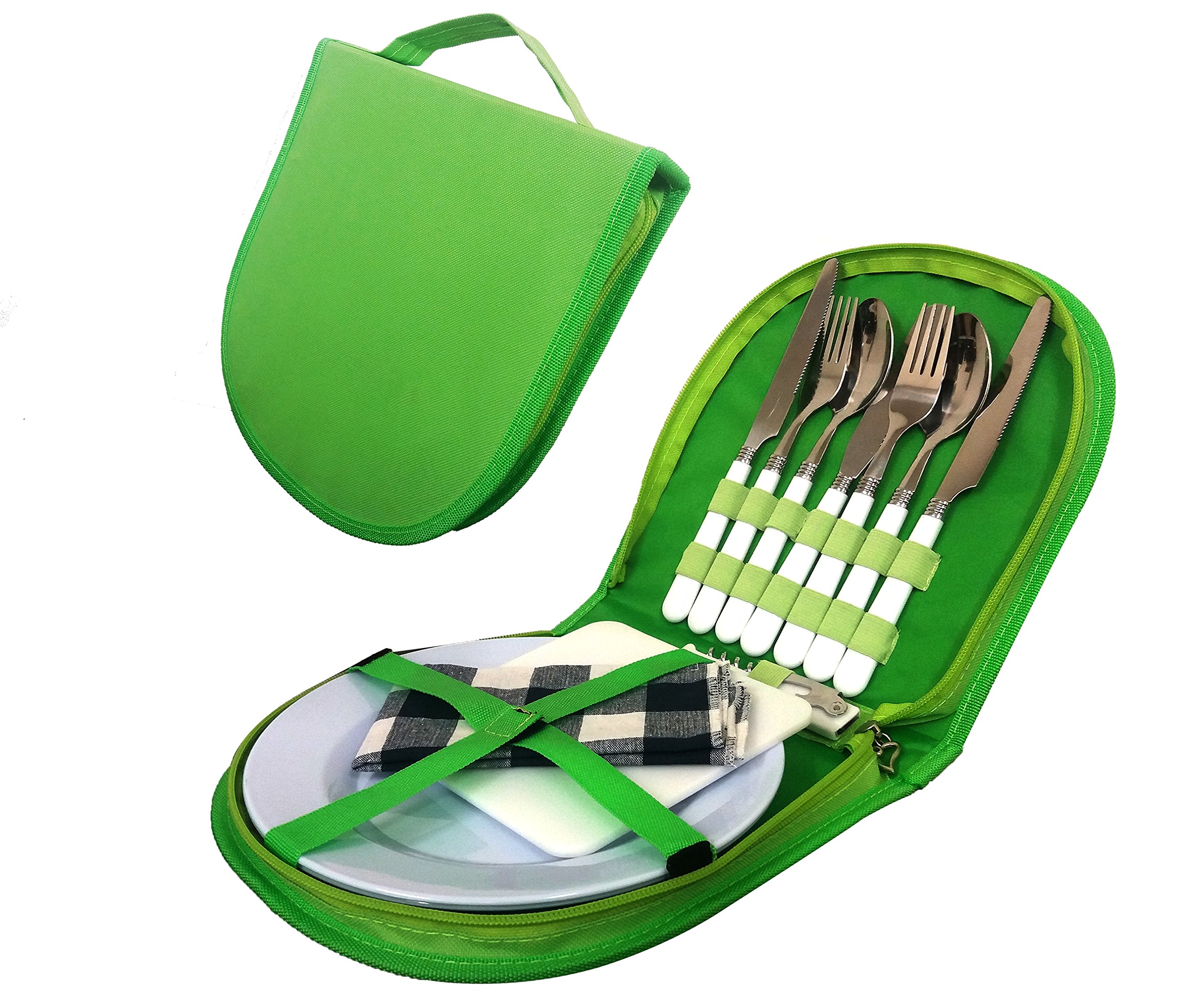Cutlery Organizer Utensil Picnic Set 5 Piece Camping Silverware Kit