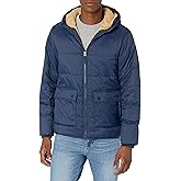 Amazon Essentials Men's Long-Sleeve Water-Resistant Sherpa-Lined Puffer Jacket