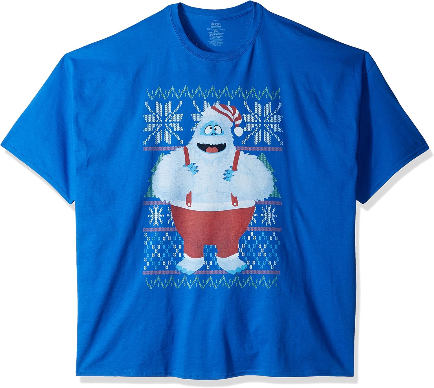 Buy Rudolph Men's Big and Tall Santa Bumble Ugly Christmas TShirt B&t