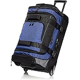 Amazon Basics Ripstop Wheeled Duffel, 30 Inch - Blue
