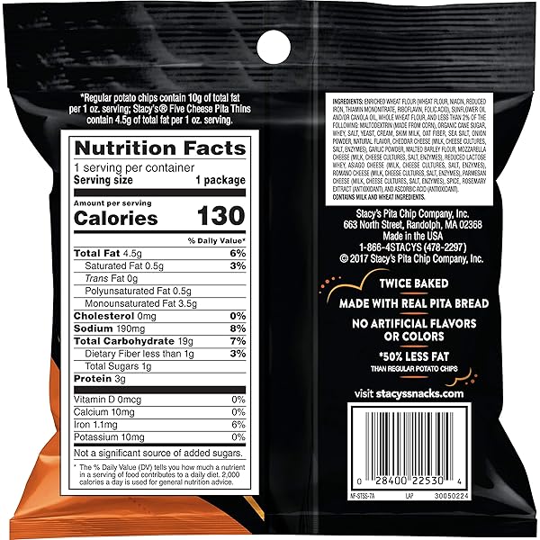 STACY’S PITA THINS VARIETY PACK, NO ARTIFICIAL COLORS OR FLAVORS, 1 OZ (24 COUNT)